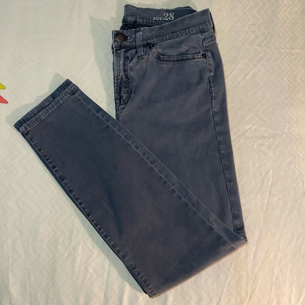 J.Crew Toothpick Chino in Gray, Sz 28, Line new